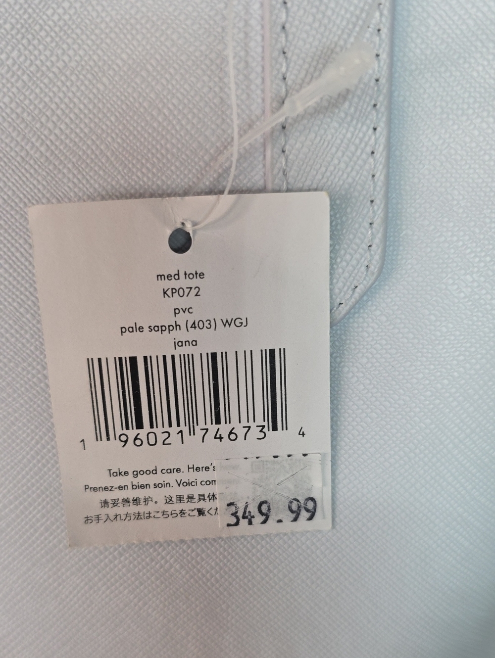 kate spade light gray leather tote - Picture 3 of 7